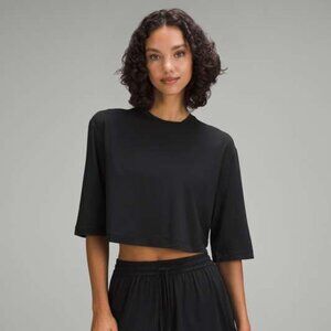 New lululemon Modal Relaxed-Fit Cropped Short-Sleeve Shirt